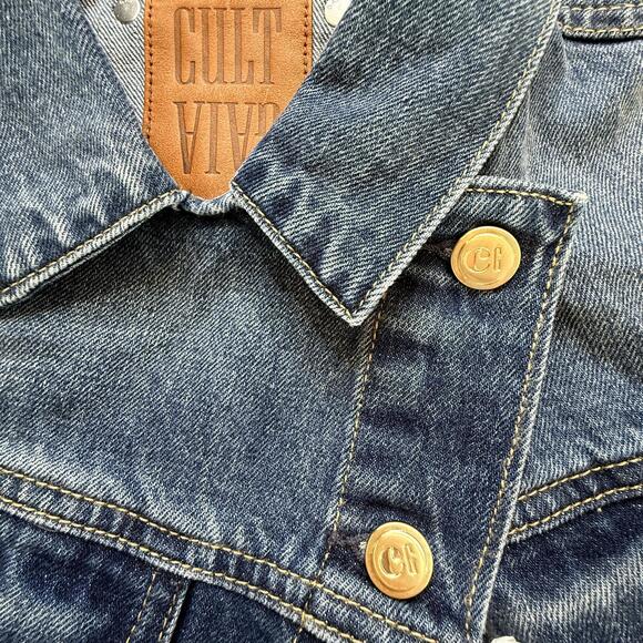 Cult Gaia x Gap Asymmetrical Denim Jacket. Women’s Small - Picture 9 of 9